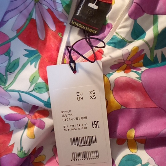 Bogner Fire+Ice LoveShackFancy. Quarter Zip SKI/Snowboard Base Layer. Floral. - Picture 6 of 7